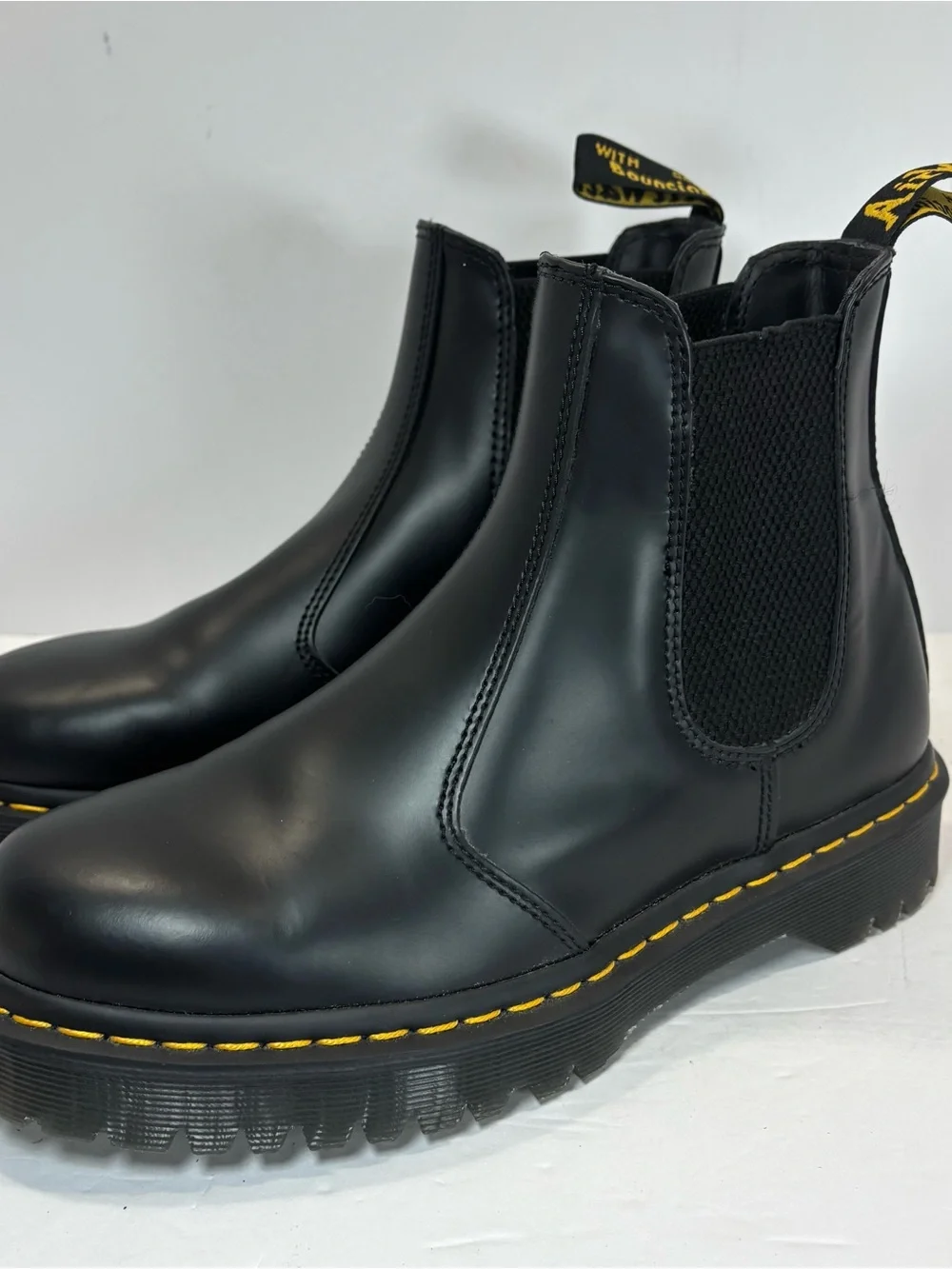 Dr Martens 2976 BEX Sz 8 Men's Leather Smooth Chelsea Boots In Black - Excellent